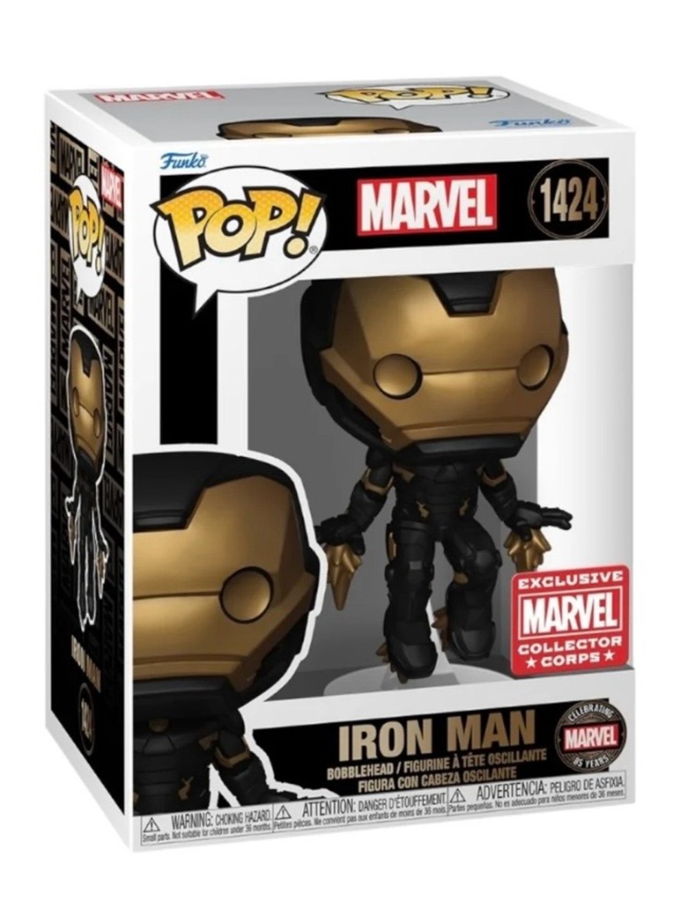 FunkoPop! Marvel 85th Anniversary # 1424 Iron Man - Collector Corps
